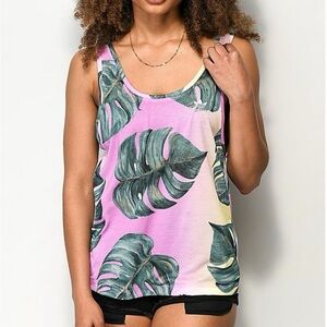 Adidas x Farm Rio Monstera Botanical  Print Tank Top
